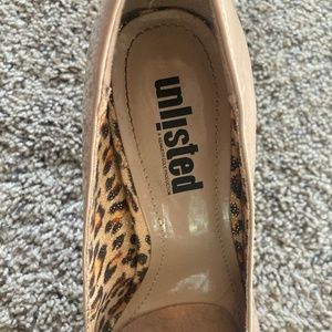 Tan/nude platform shoes